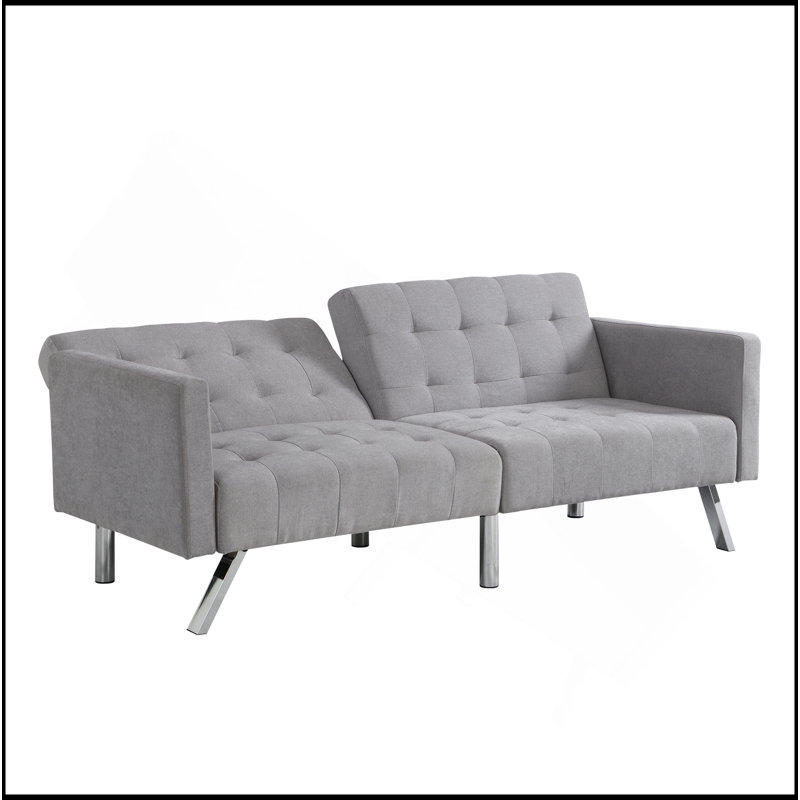 Canapé-lit Canapé-lit convertible gris clair pliable, Gris clair