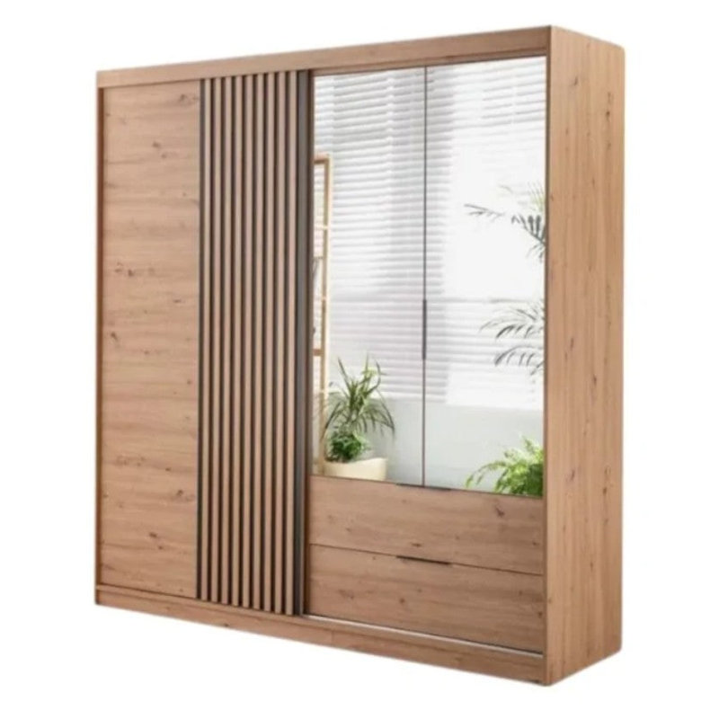 Bionda Manufactured Wood Wardrobe, Oak