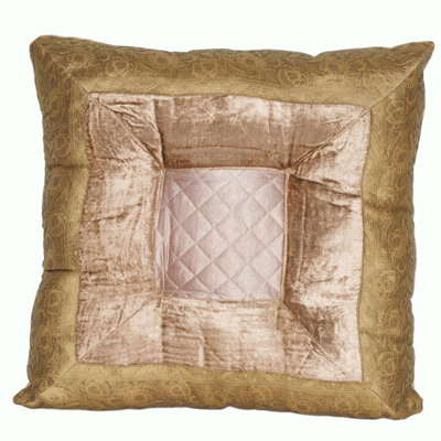 Housse de coussin d'extérieur carré en velours Kara