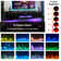 70" Floating Fireplace TV Stand for TVs up to 80", Wall Mounted Media Console with LED Lights