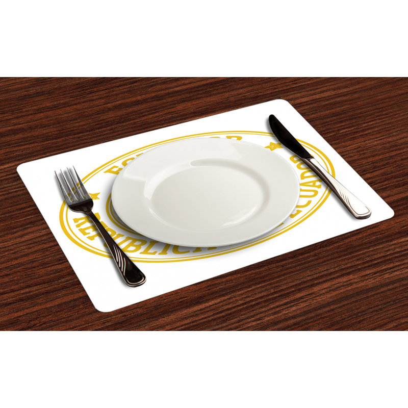 Polyester Cities & Maps Rectangle Placemat