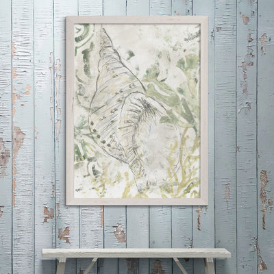 « verdoyant shell fresco ii » par paul cezanne-cadre photo, reproduction d’art