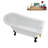 58" Streamlin Clawfoot Tub,Tray,Drain, Clawfeet-101628926-102219868