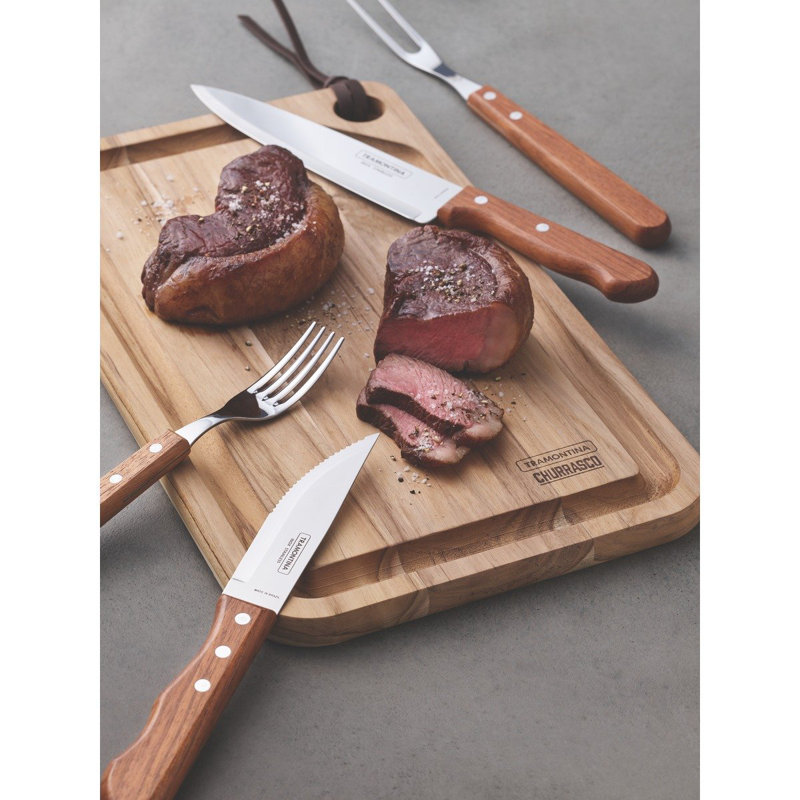 Tramontina Wooden Handle 10 Pcs. Cutlery and Carving set