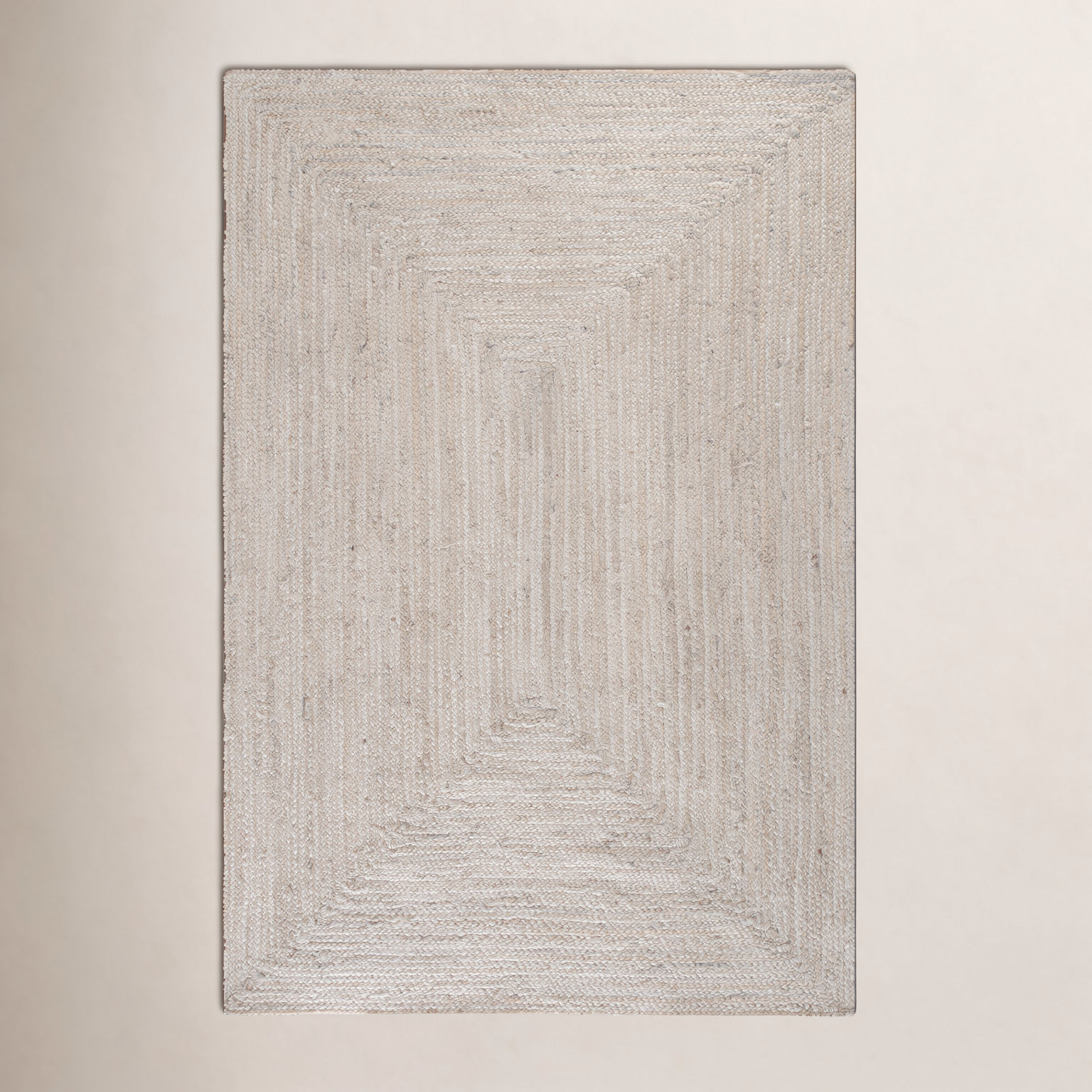 Gage Ivory Hand-Braided Jute Rug, Rectangle 5' x 8'