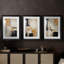 ABSTRACT Series CECLXX - Impression encadrée sur mesure de qualité supérieure - 3 pièces-1406695146-1406695144