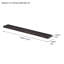 Elements FSC Acacia Wood Mantel, 60IN x 1.8IN, Espresso