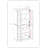 32" W x 71.5" H 100% Solid Wood Freestanding Bathroom Storage Cabinet with Clear Glass Doors, 2 Drawers & Adjustable Shelves – Modern Bathroom Organizer-1461180887