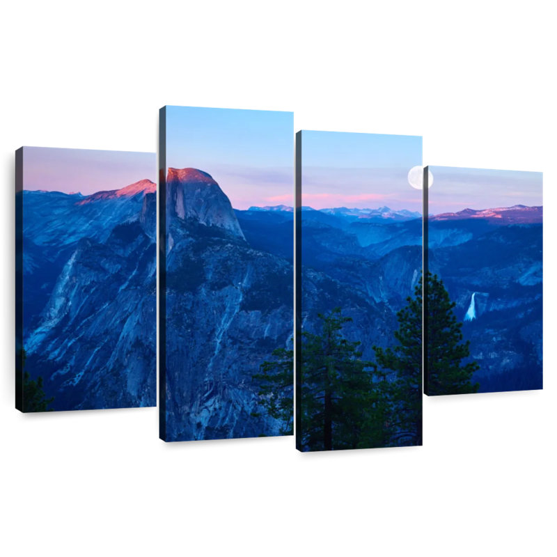 Yosemite au lever de la lune, H 22 po x l 36 po