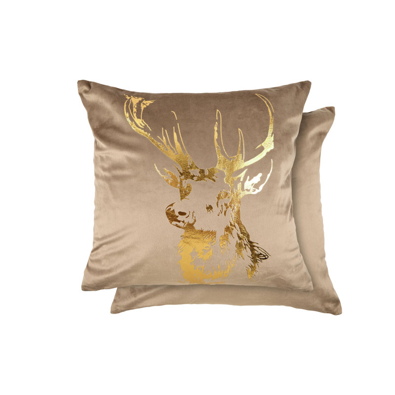Olgie Square Cushion, Taupe
