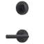La Jolla Handleset with Single Cylinder Deadbolt and Contemporary Door Lever and Round Rosette-676086271-676086003