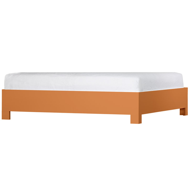 Base de lit plateforme 16 po, Simple TG, Orange citron