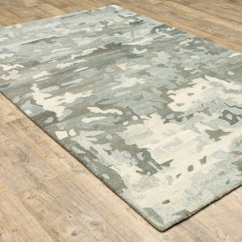 Leticia Wool Abstract Indoor Rug, Rectangle 8' x 10'