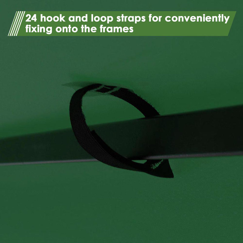 Green Polyester Outdoor Gazebo Replacement Canopy Cover