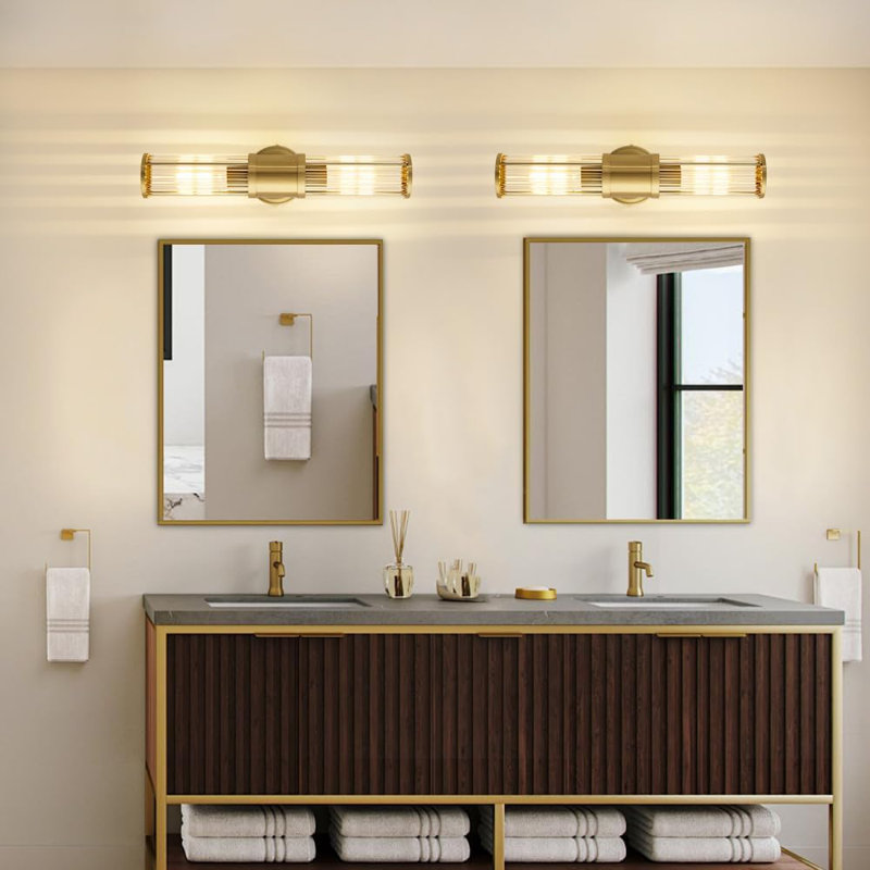 Applique murale moderne avec abat-jour en verre, luminaire de meuble-lavabo pour miroir, chambre à coucher, couloir et salon