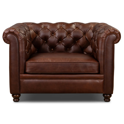 Lyon Genuine Leather Lounge Chair