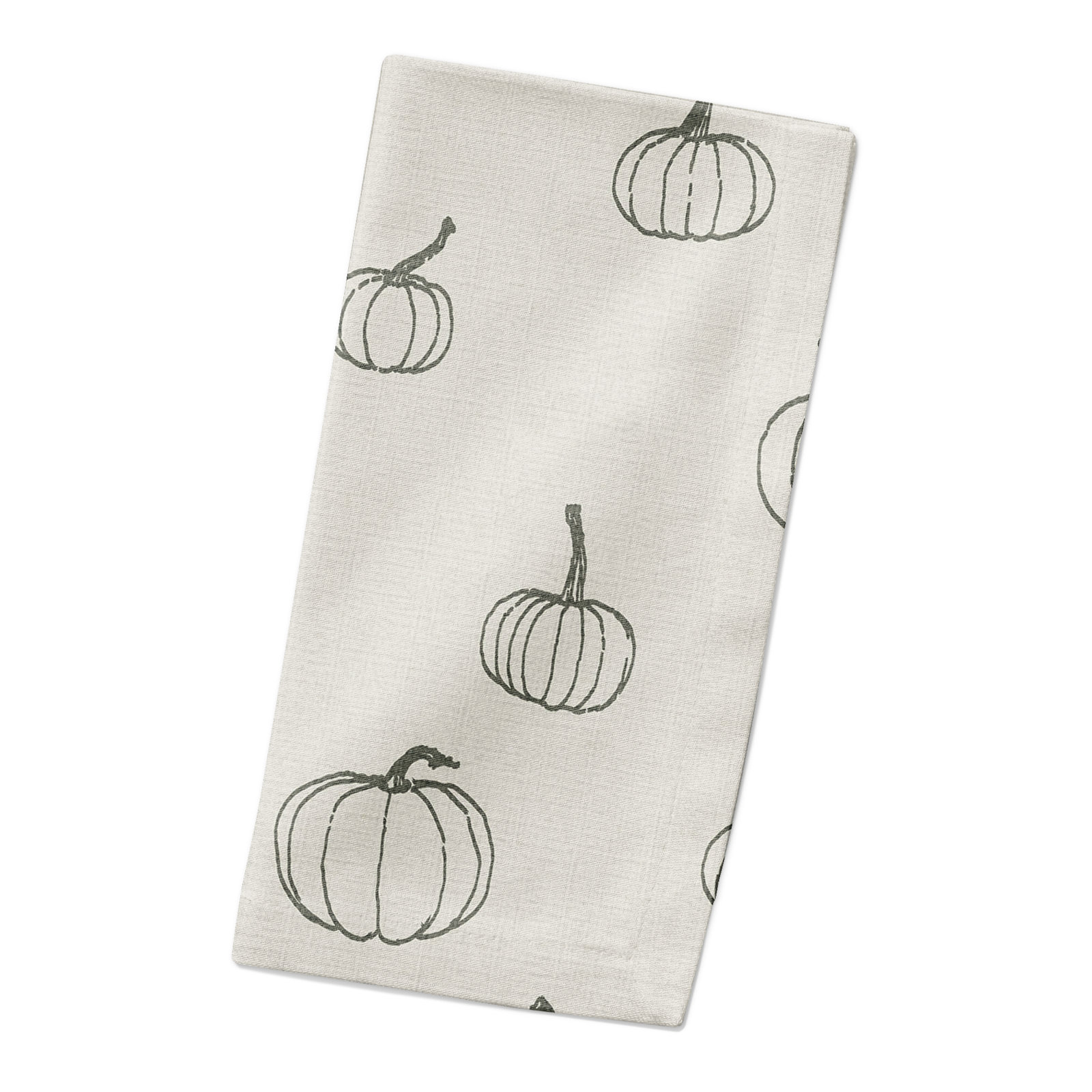 Maryjoan Cotton Square Napkin, Gray