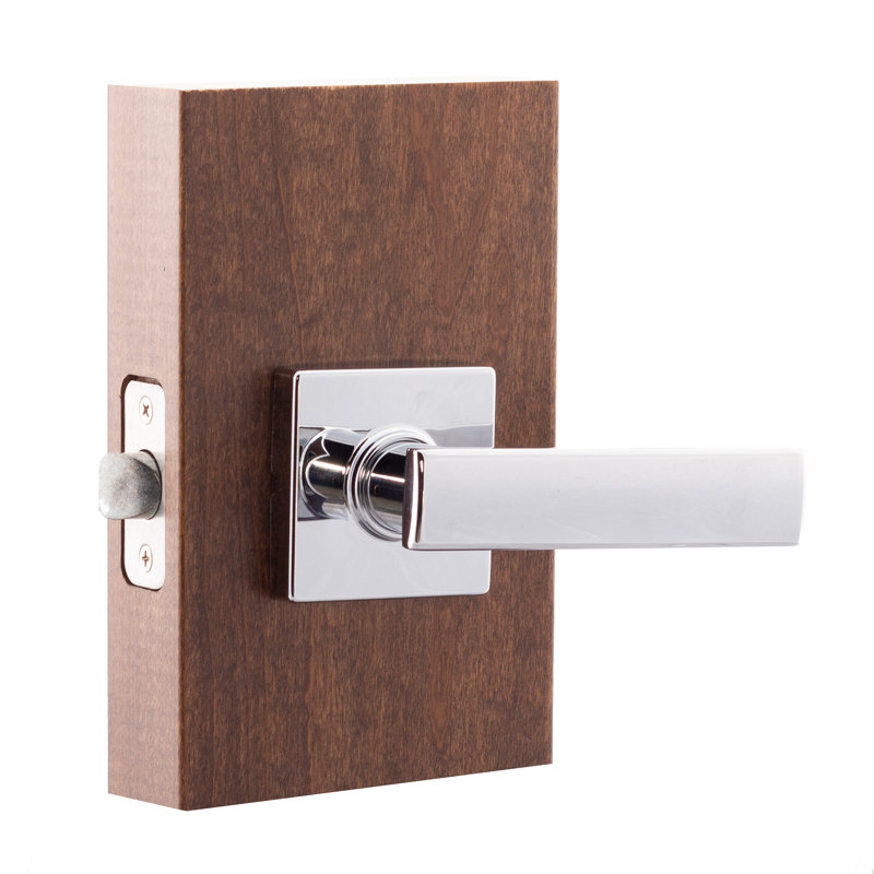Residential Craftsman Style Passage Door Lever, Polished Stainless