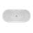 Lyndsay 67" x 32" Freestanding Soaking Acrylic Bathtub with Faucet-72112147
