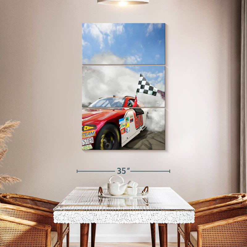 Voiture de course Mehar Nascar, H 50 po x l 32 po