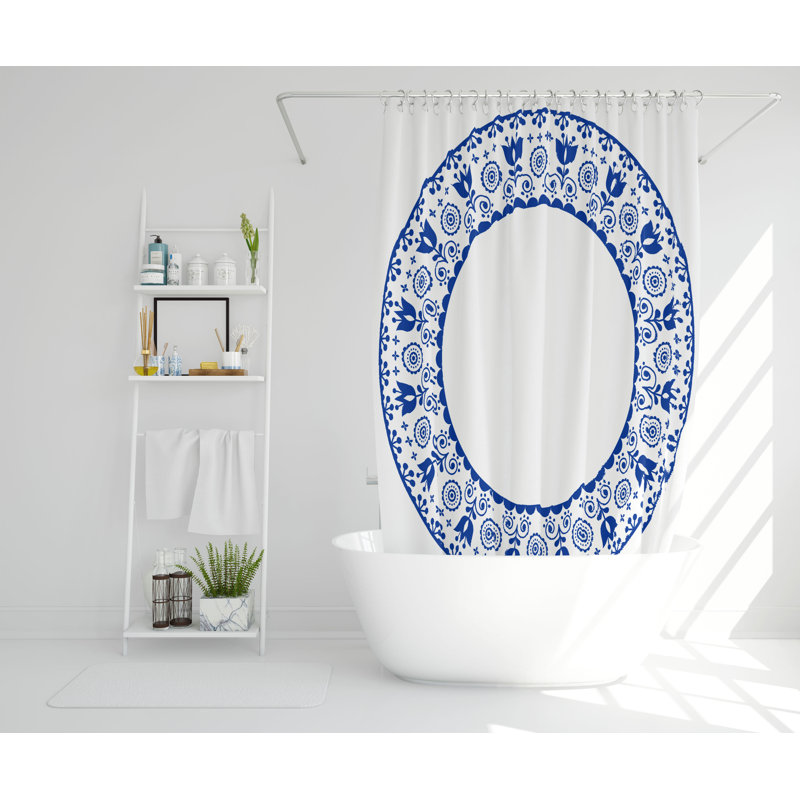 Styrman Polyester Shower Curtain Set, 168cm H x 168cm W