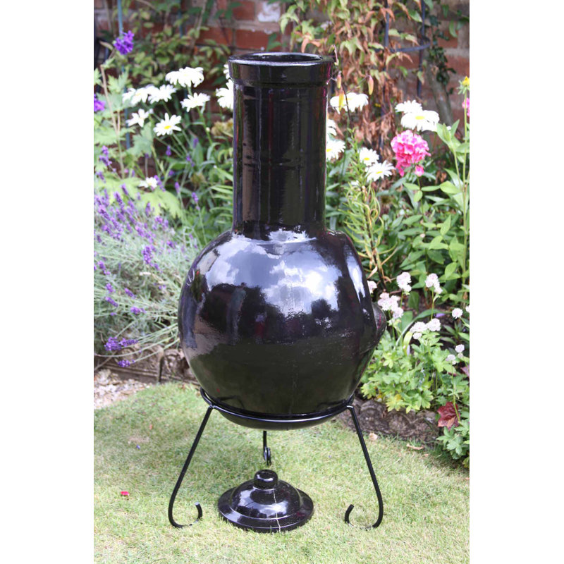 Sempra Clay Smokeless Chimnea, Black