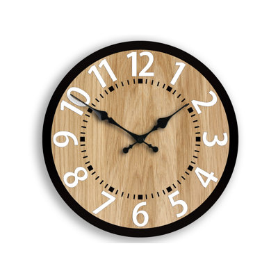 Analoge Wanduhr Elstow 33 cm Geräuschlos