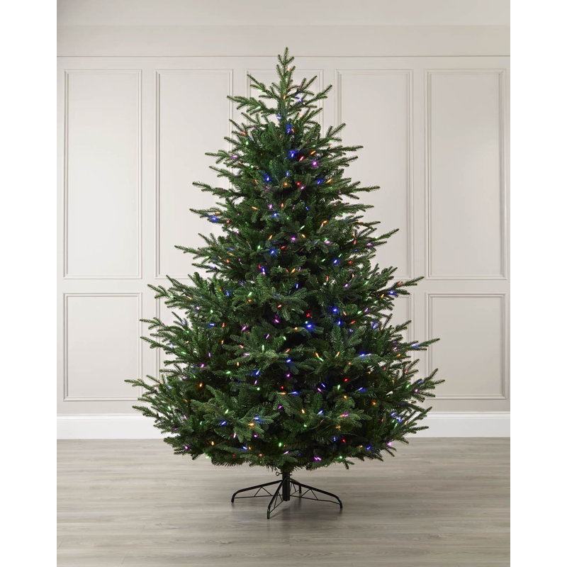 Artificial Pre-Lit Northern Fir Christmas Tree with Candle LEDs, 7ft