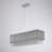 6 Light Spiral Crystal Chandelier Rectangular Pendant Lamp