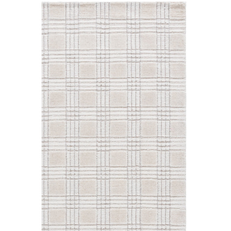 Genre Hand Loomed Performance Plaid Rug, Rectangle 6' x 9'
