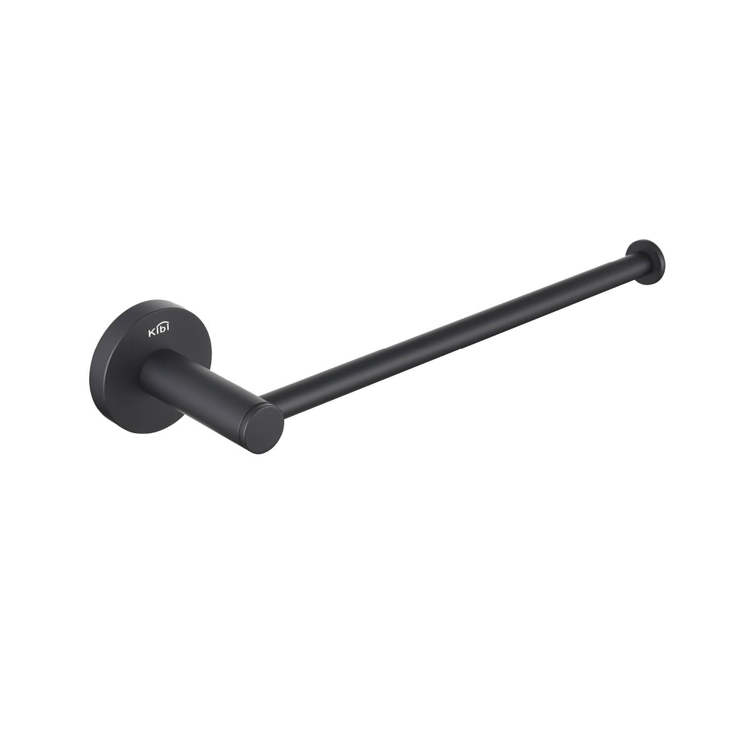 Circular 10" Wall Mounted Towel Bar, Matte Black