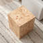 Table basse carrée en bois aggloméré de style naturel, table d'appoint