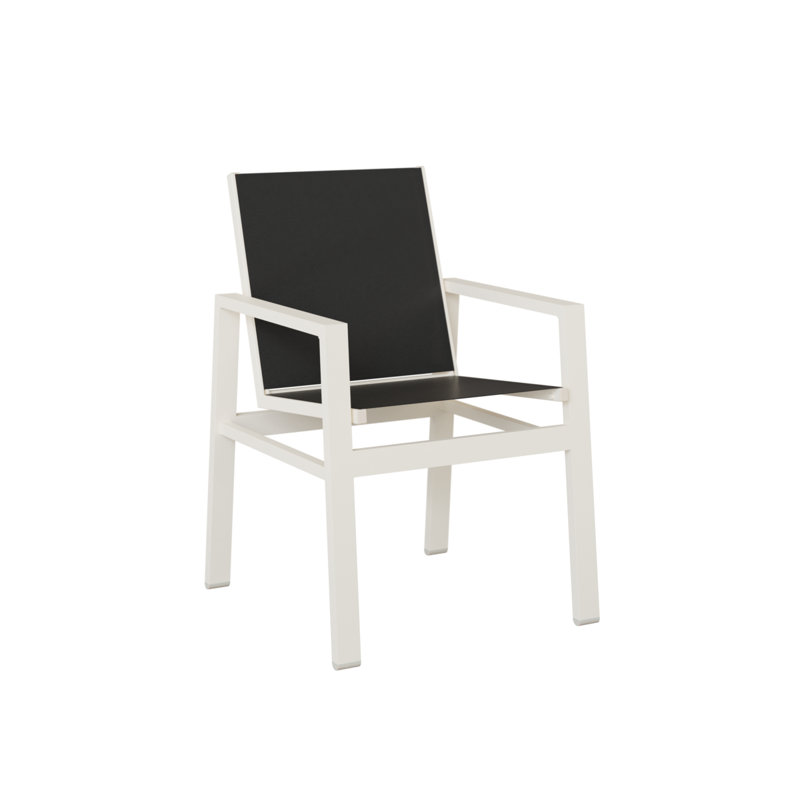 Chaise berçante Vida de Berlin Gardens, Aluminium blanc mat, Noir
