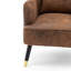 Aamiyah Upholstered Wingback Chair with Footstool