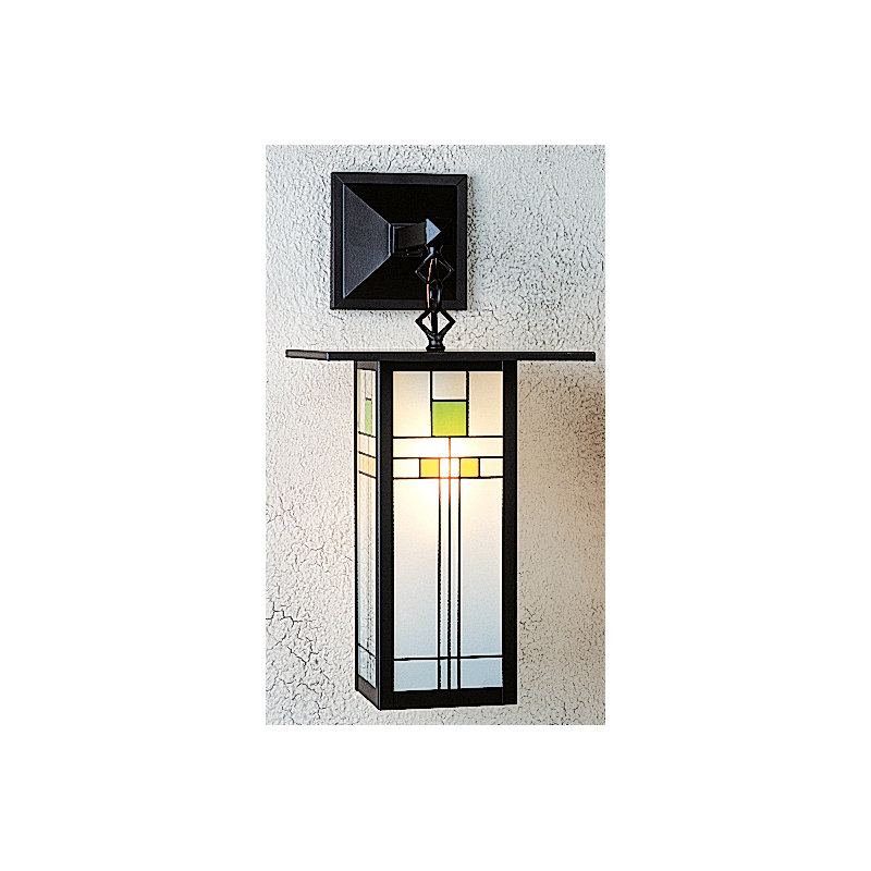 Franklin 1 - Light Outdoor Wall Lantern, Verdigris Patina, Clear Seedy