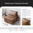 39'' Faux Leather Sleeper Sofa-1013008421