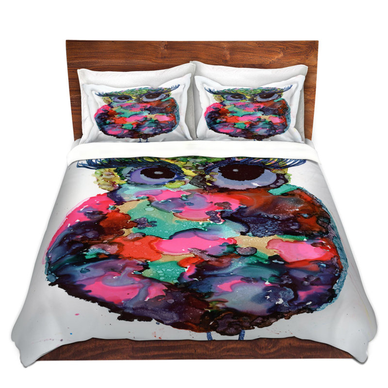 Ensemble de housse de couette simple DiaNoche en microfibre par Shay Livenspargar - Ruby Owl