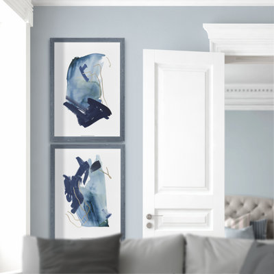 " Indigo Collide III " by Vincent Van Gogh 2 - Pieces