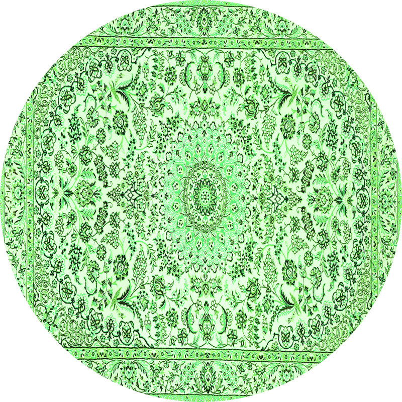 Mazayah Performance Oriental Indoor Rug, Round 5'