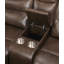 Causeuse inclinable en cuir et gel Aashi