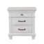 Mobilier de chambre à coucher de style transitionnel avec poignées en métal et poignées métalliques