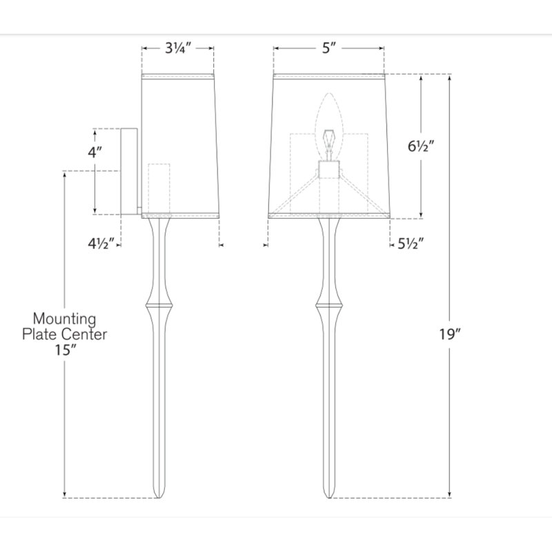 Dauphine 1 - Light Wallchiere, Aged Iron, Paper