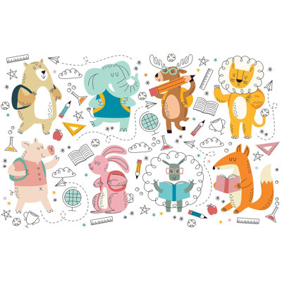 Murale pelez et collez de qualité supérieure - Étude d'amis d'animaux