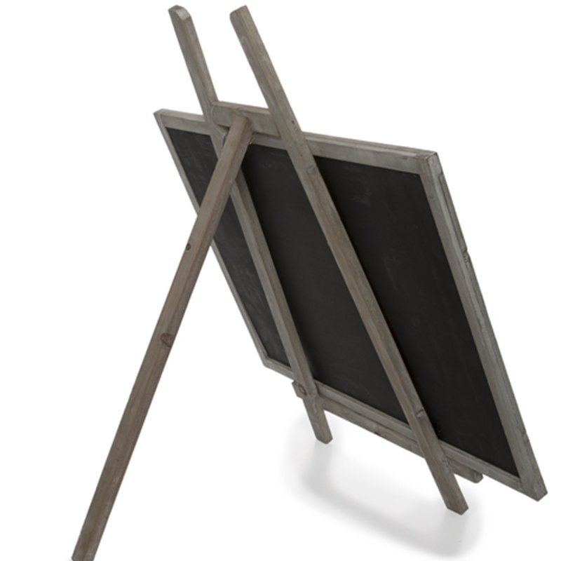 Tableau noir en bois, Gris rustique, H 1 pi 6 po x l 1 pi