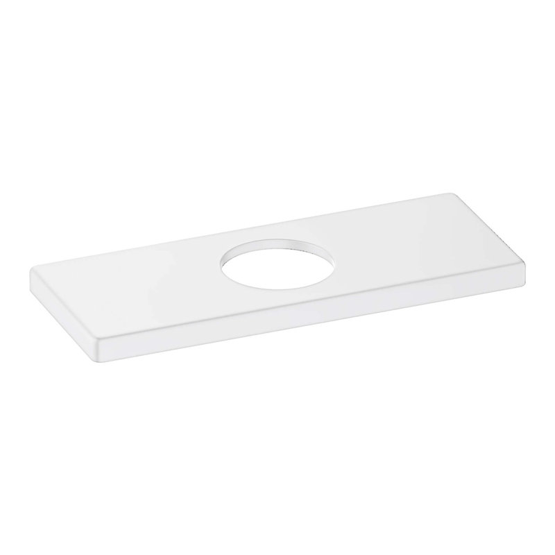 Bathroom Sink Faucet Hole Cover, Matte White
