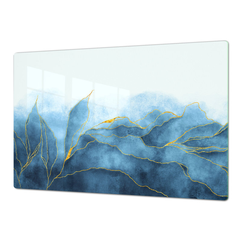 Couvercle de poêle - Feuilles modernes | Plaque de cuisson à gaz et à induction | Charcuterie, Simple - 31,5 po x 20,5 po