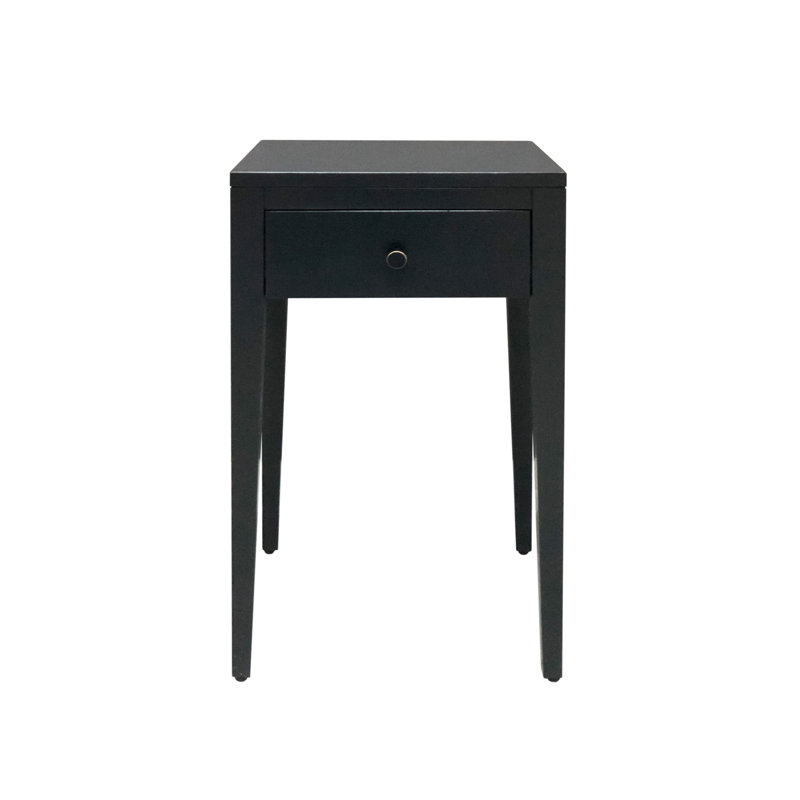 35cm W Solid + Manufactured Wood Bedside Table
