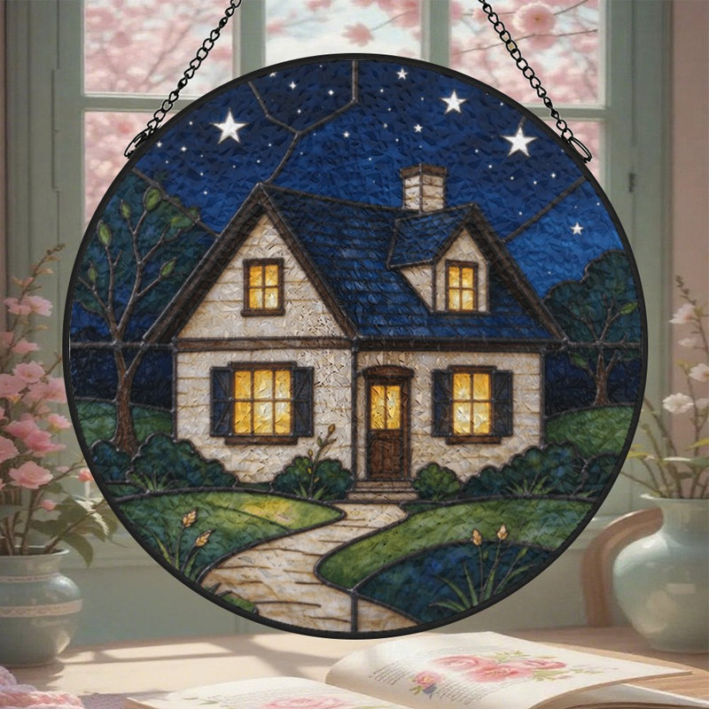 Panneaux de vitrail pour vitrail maison, 6.3x6.3in(16x16cm)