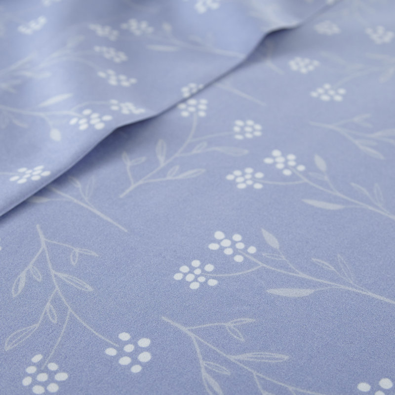 Microfiber Floral Sheet Set, California King