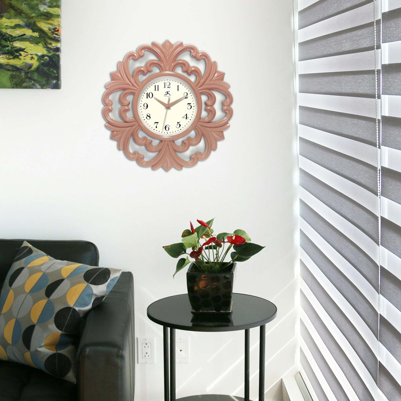 Horloge murale 15,5 po Siebeld, Rouge